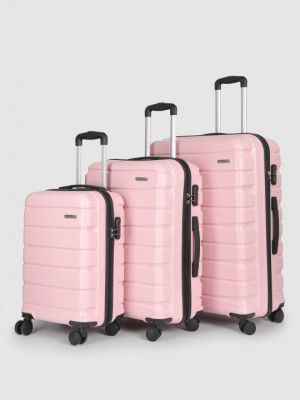 Teakwood Leathers India Set of 3 360-Degree Rotation Hard Sided Trolley Bag-191L