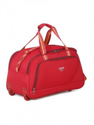TEAKWOOD LEATHERS Trolley Series Luggage Polyester/Soft Case Suitcase Eight Wheel Trolley Bag for Unisex Soft Side Cabin Suitcases & Trolley Bag Small 55 CM