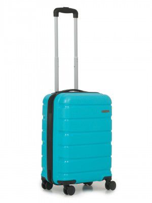 TEAKWOOD LEATHERS Unisex 8 Wheels Trolley Bag (55 CM, Sky Blue)