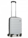 TEAKWOOD LEATHERS Unisex 8 Wheels Trolley Bag,55 CM (Metallic Silver)...