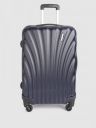 Teakwood Leathers Unisex Blue Textured Large Hard Trolley Bag...