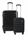 Teakwood Small-Medium Cabin Size 8 Wheels Trolley Bag, Hard Cabin with Zipper (Set of 2)...