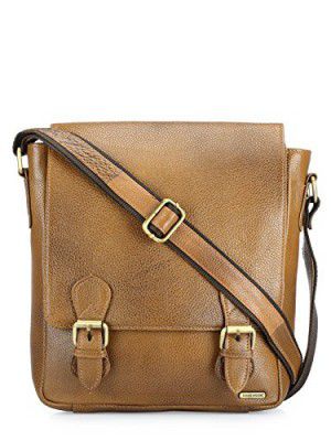 Teakwood Unisexs Sling Bag (Brown)