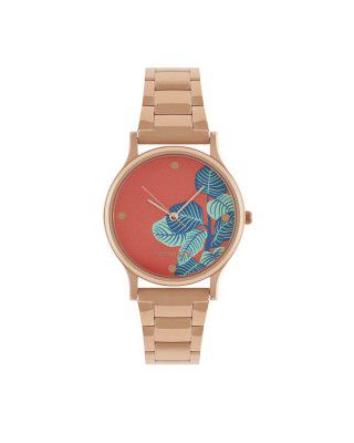 TEAL BY CHUMBAK Round Dial Analog Watch for Women