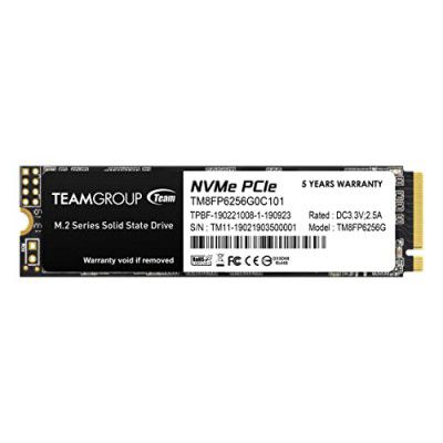 TEAMGROUP MP33 256GB NVMe PCIe M.2 2280 Gaming Internal Solid State Drive SSD TM8FP6256G0C101 (Read/Write Speed up to 1,600/1,000 MB/s) - TM8FP6256G0C101