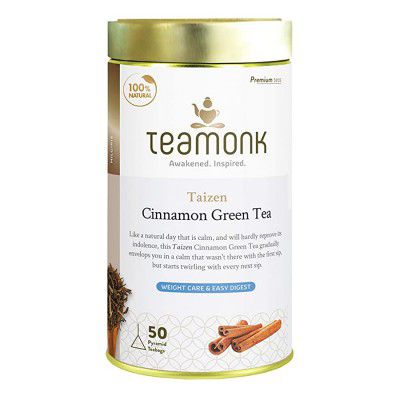 Teamonk Taizen Cinnamon Green Tea 50 Tea Bags