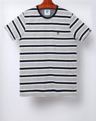 TEAMSPIRIT Striped Crew-Neck T-shirt
