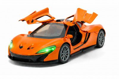 TEC TAVAKKAL 1:36 Scale Diecast Metal Toy Car with Openable Doors, Pull-Back Action, LED Lights & Music