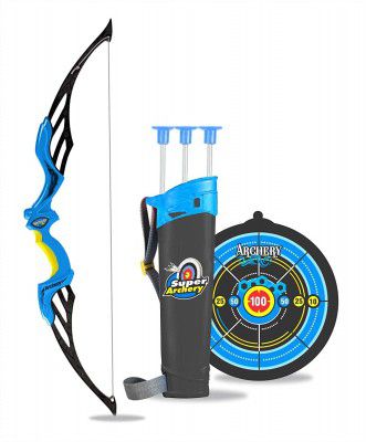 Tec Tavakkal Kids Bow & Arrow Toy, Boys and Girls Basic Archery Set Outdoor Hunting Game