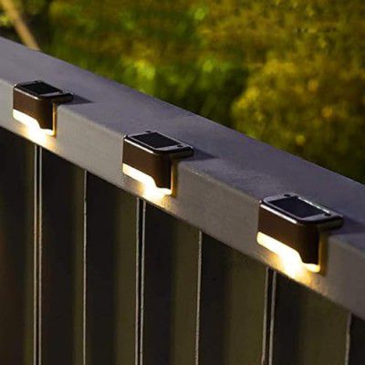 TECH LOGO ELECTRONICS Plastic Solar Stairs Light Automatic Sensor Weather Resistant Easy Installation Energy Efficient Outdoor Versatile Lamp For Home Garden Balcony (4)