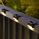 TECH LOGO ELECTRONICS Plastic Solar Stairs Light Automatic Sensor Weather Resistant Easy Installation Energy Efficient Outdoor Versatile Lamp For Home Garden Balcony (4)...