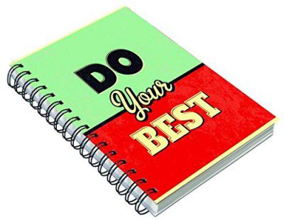 TECHBITE Plain Pages Notebook for Personal Diary, Doodle, Notes, Planner. A5 Size 140 Pages Plain. Wire Bound