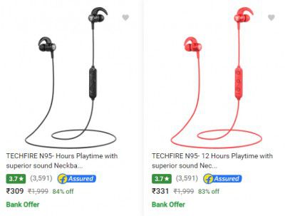 TECHFIRE Bluetooth Neckband upto 80% off