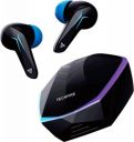 TECHFIRE Bullets 121 with Beast Mode(40ms Low Latency),RGB LEDs & 40 Hours Playback Bluetooth  (Black Sabre, True Wireless)...
