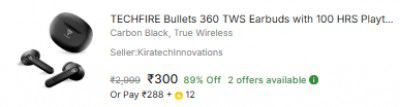 TECHFIRE Bullets 360 TWS Earbuds