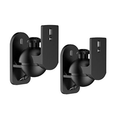 Techly Adjustable Speaker Wall Mount Bracket Stand, Holds Up to 3.5 kg