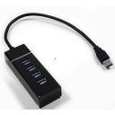 Technotech 4 Ports USB 3.0 Hub SuperSpeed Portable for Laptop Notebook PC (Black) (V-TT-USBHUB4P-BLK)...