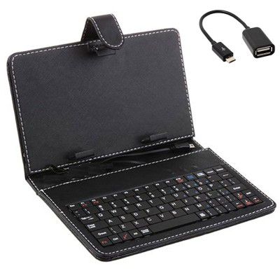 Technotech 8 Inch Tablet Leather Case Cum Stand with USB Keyboard & OTG Adapter Cable