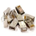 Technotech RJ45 Plug Connector CAT5 Network LAN Crimp (100 Pieces, Shielded)...