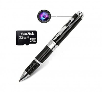 TECHNOVIEW 4K Portable Camera, Full HD, 1080p, 12MP, Security Camera with Free 32GB Memory Card, Security Camera with Video and Voice Recording Feature - Silver & Black
