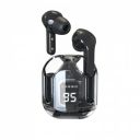 TECHNOVIEW Wireless Earbuds, Transparent Charging Case and LED Digital Display (E12 - Black)...