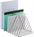 TechSrmaji Desk Organizers, Accessories, Stainless Steel Desk Bookshelf, File Rack - Home Desktop Organizer|Desk Decor, Office Supply Organizer, Mail Organizer For Desk|(Chrome, Tiered Shelf)...