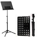 Techtest Notation Stand Lyrics Foldable Violin Music Sheet Holder Adjustable Orchestra Conductor Music Stand, Light Weight for Travel...