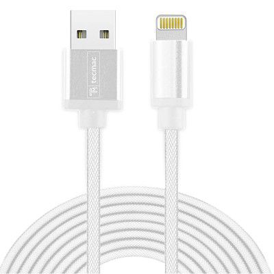TecMac TM-FHISN-8PIN-WHT Data Sync Cable - 3.3 Feet (1 Meter)
