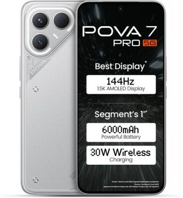 Tecno Pova 7 Pro 5G (Dynamic Grey, 128 GB)  (8 GB RAM)