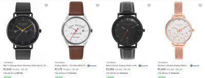 Ted Baker Wrist Watches Upto 78% Off