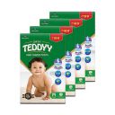 TEDDYY Baby Diapers Pants Easy Medium 56 Count (Pack of 4), 7-12 kgs, 12 hrs Leak Protection, Anti - Bacterial...