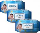TEDDYY Baby Soft Wet Wipe with Lid | Pack of 3 | With Aloe Vera and Vitamin E  (216 Wipes)...