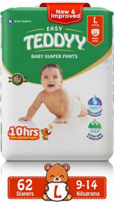 TEDDYY Easy with Rapid-Soaker Technology - L  (62 Pieces)
