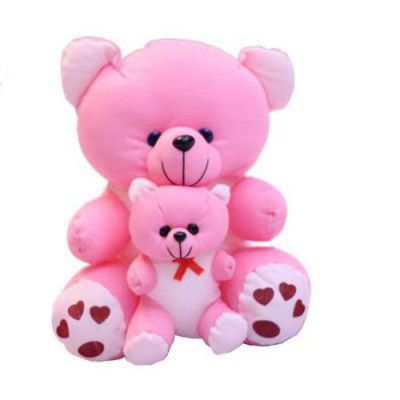 TEDSTREE Soft Toys Skin Friendly Super Soft 40 cm Pink Mother Lovable/Huggable Teddy Bear for Girlfriend/Wife/Husband