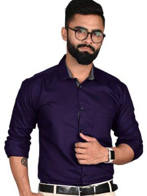 Tee Projekt Casual Shirt for Men Regular Fit Long Soild Sleeve Shirt Suitable for Event, Formal Wear