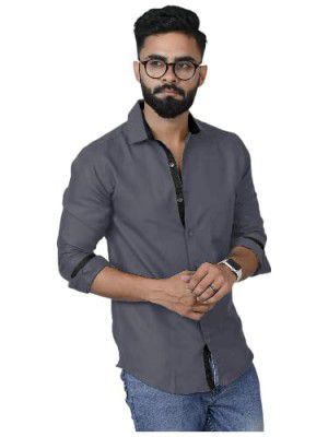 Tee Projekt Mens Long Sleeve Button Down Shirt for Men Collared Casual Formal Soild Shirt