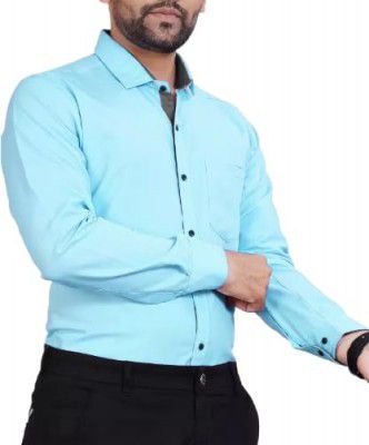 Tee Projekt Shirt for Men Cotton Spread Collar Long Sleeve Shirt Suitable for Event Formal Casual