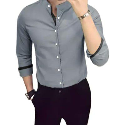 Tee Projekt Shirt for men Cotton Spread Collar Long Sleeve Shirt Suitable for Event Formal Casual