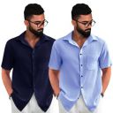 Tee Projekt Solid Shirt for Men's | Pack of-2...