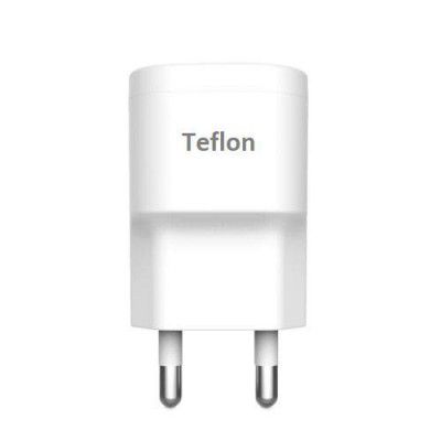 Teflon White Color 5V 1 Amp USB Power Adapter/Charger