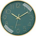 TEKCOOL Analogue Plastic Wall Clock 12" Silent Quartz Decorative Latest Wall Clock Non-Ticking Classic Clock Battery...