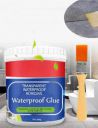 TEKCOOL Crack Seal Glue 300gm with Brush Transparent Waterproof Resin Epoxy for Roof Leakage Crack Seal Agent Roof Water Leakage Solution Water Proof Glue for Waterproofing (300 GM / 1 PACK)...
