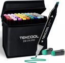 TEKCOOL Dual Tip Colorful Art Markers Sketch Pens 24 Colors...