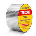 TEKCOOL Leakage Repair Waterproof Tape for Pipe Leakage Roof Water Leakage Solution Aluminium Foil Tape Waterproof Adhesive Tape Sealing Butyl Rubber Tape for Leakage (5CM*5M (Pack Of 1))....