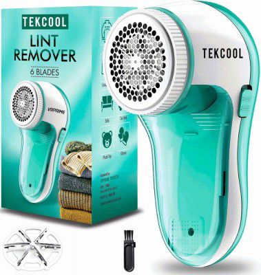 TEKCOOL Lint Remover for Clothes | Electric Fabric Lint Shaver (6 Blades, 9000 RPM Motor)