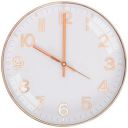 TEKCOOL Plastic Digital Wall Clock 12" Silent Quartz Decorative Latest Non-Ticking Classic Clock (Rose White)'...