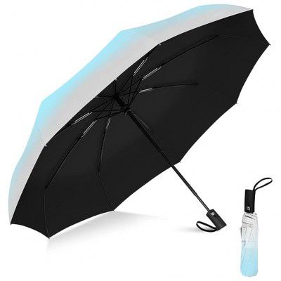 TEKCOOL Umbrella for Sun Protection Rain Windproof Strong large 3 fold 
