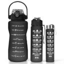 TEKCOOL Water Bottle - 3Pcs 2L,750ml & 300ml...