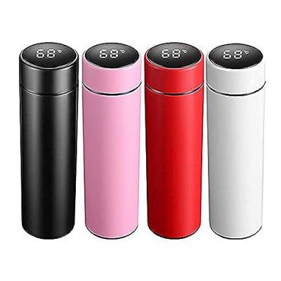 Temprature Display Bottle | thermosteel Bottle | Stainless Steel hot and Cold Water Bottle Multicolour 500ml