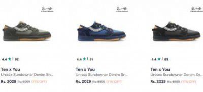Ten X You (Sachin Tendulkar Brand) Casual Shoes Start At 1912